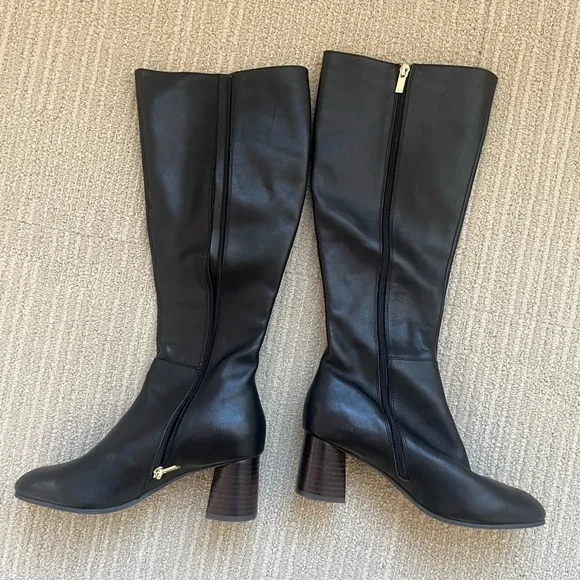 Joie Leather Black Knee-High Boots - Picture 3 of 4